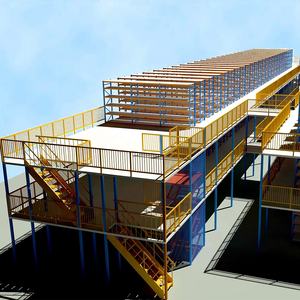 מדף אחסון כבד מפלדה עם גימור ציפוי אבקה לשימוש במחסן (התקנה בחיבור לחשמל) - Product Image 3