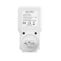 Prise minuterie hebdomadaire à grand écran - 127V/220V, menu en portugais, certifiée Inmetro pour l'automatisation domestique au Brésil