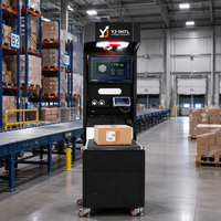 Système DWS compact de dimensionnement, pesage et numérisation pour entrepôt e-commerce, mesure de codes-barres de colis YJ-INTL 3000