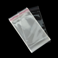 Sacs en plastique OPP transparents autocollants personnalisés avec logo, résistants à l'humidité, imprimés en héliogravure pour emballage de bijoux, vêtements et accessoires