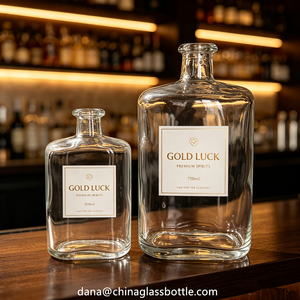 Bouteilles en verre vides de 250 ml pour <span class=keywords><strong>l</strong></span>'emballage du whisky / du rhum noir / du brandy / de la liqueur d'<span class=keywords><strong>érable</strong></span> / de la vodka / du <span class=keywords><strong>gin</strong></span> / de la tequila / du diffuseur d'arômes - Product Image 5