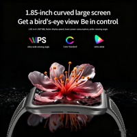 Reloj Inteligente 1.85 con Pantalla Curva, Llamadas Inalámbricas, Smart Island, Esfera Dinámica, Reloj Inteligente para Hombre, Listo para Enviar