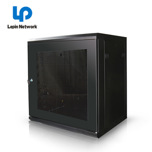 Nignbo lepin a prueba de polvo personalizar 20u 19 pulgadas 6U 9U 12U 18U con bisagras 600x550mm montaje en pared gabinete estante negro Mater puerta - Product Image 2