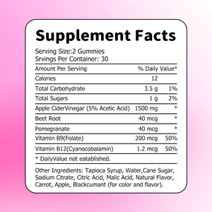 OEM Wholesale Organic Keto ACV Vitamins <b>Gummy</b> Halal Weight Management Slimming Products Apple Cider Vinegar Gummies <b>Candy</b> - Product Image 3