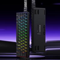 Clavier de jeu sans fil AULA MINI60 HE Pro à 61 touches avec interrupteurs magnétiques à effet Hall RGB, clavier mécanique