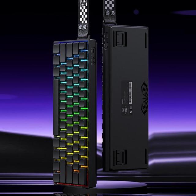 Wholesale AULA MINI60 HE Pro 61 Keys RGB Hall Effect Gaming Keyboard Wireless Magnetic Switch Mechanical Keyboard