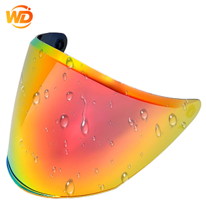 Nouvelle visière PC Aurora <span class=keywords><strong>Iridium</strong></span> pour casques intégraux Of626 - Lentille de remplacement effet miroir arc-en-ciel, résistante aux rayures, étanche, pour moto - Product Image 1