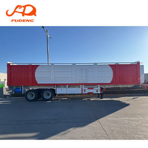 Semi-remorque à 2 essieux avec suspension à point unique, semi-remorque à caisse, <span class=keywords><strong>camion</strong></span> à caisse, remorques de <span class=keywords><strong>camion</strong></span>, <span class=keywords><strong>camion</strong></span> de fret, remorque à caisse à vendre - Product Image 6