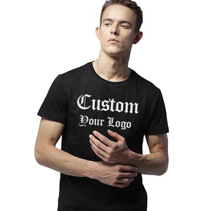 Wholesale High Quality Plus Size Short Sleeve O-<b>Neck</b> Printed Knitted White Men's Formal Blank T-shirt Polyester/Cotton Custom - Product Image 1