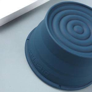 Yaqi 접을 수있는 실리콘 남성 면도 그릇 블루 여행 친화적 인 제모 제품 - Product Image 3