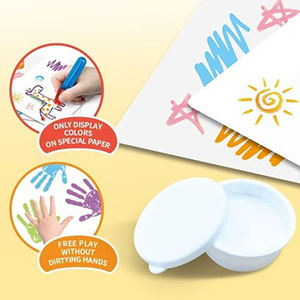 مجموعة تلوين جديدة للأطفال بدون فوضى، طقم فني غير ملطخ لليد للأطفال، لعبة نشاط إبداعي للرسم - Product Image 3