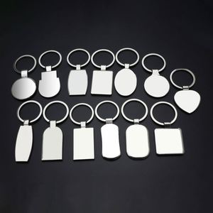 Blank Zinc Alloy Keychain for DIY Laser UV Printing <b>Label</b> Epoxy Coating Logo Square Rectangle Heart Oval Round Shape <b>Key</b> Chain - Product Image 4