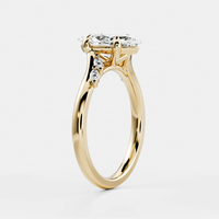 de bagues de fiançailles en Moissanite 2ct coupe poire S925 bagues en Moissanite en argent Sterling bijoux bague Moissanite