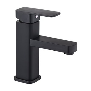 Robinet mélangeur monocommande chaud/froid en acier inoxydable noir pour lavabo de salle de bain BF-014 – Meilleure vente en acier inoxydable - Product Image 6