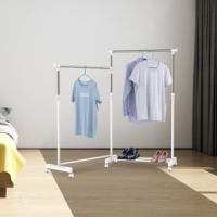 Porte-serviettes multifonctionnel amovible en métal robuste de qualité supérieure pour salle de bain et salon, avec étagère inférieure roulante