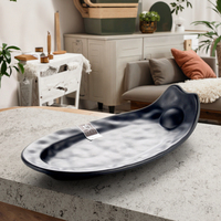 Plats de service en forme de poisson, vaisselle créative créative musulmane, plat de poisson en plastique, ml
