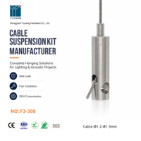 Pince à câble réglable avec filetage femelle M6 et sortie latérale pour éclairage de plafond – Fournisseur OEM/ODM