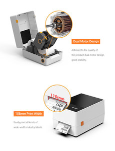 Imprimante d'étiquettes à ruban à prix d'usine, imprimante d'étiquettes thermique USB 203 DPI, imprimante d'étiquettes en or et en argent, imprimante d'étiquettes en PET, prend en charge diverses étiquettes - Product Image 5