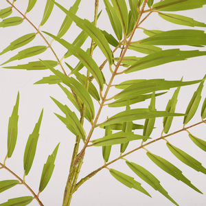 Hojas de Palma Mahonia Artificiales, Tela Plástica Verde, Decoración de Interiores para Bodas, Vegetación Artificial de Alta Simulación - Product Image 1