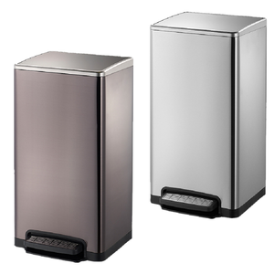 Offre Spéciale 50L fermeture en douceur en acier inoxydable pédale poubelle seau de stockage couvercle confortable pédale écologique gain de place - Product Image 1