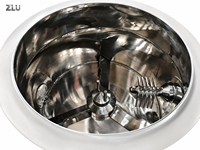 Granulateur mélangeur à cisaillement rapide GHL haute vitesse, type humide, 600L, 22kW, en acier inoxydable, horizontal, pour plastiques, produits chimiques, aliments