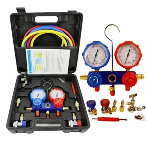 Manómetro <span class=keywords><strong>de</strong></span> 3 vías para <span class=keywords><strong>aire</strong></span> <span class=keywords><strong>acondicionado</strong></span>, automotriz y doméstico, R410A R22 R404A R134A, herramienta <span class=keywords><strong>de</strong></span> diagnóstico HVAC para <span class=keywords><strong>carga</strong></span> <span class=keywords><strong>de</strong></span> refrigerante OLIVER - Product Image 1