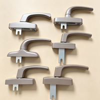 Système complet de quincaillerie moderne pour fenêtres en argent avec accessoires de fenêtre à battant et à basculer en aluminium et alliage de zinc, en acier inoxydable