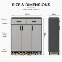 Meuble à chaussures pour entrée de maison, Nouveauté 2025, Style Crème, Meuble de couloir, Hall d'entrée, Couloir, Étagère à chaussures d'intérieur