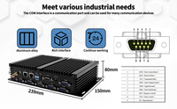Mini PC Industrial sin Ventilador I5-4200U, 6 COM RS232, LAN Dual de 2.5G, SIM 4G, Amplio Rango de Temperatura, Aleación de Aluminio, Silencioso, Bajo Consumo