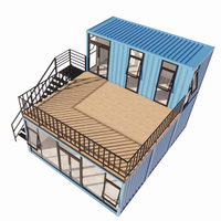 Casas Prefabricadas Modernas de Acero en Contenedores, Cafetería, Restaurante, Bar Móvil, Baño, Villa, Ecológicas, Resistentes al Fuego e Impermeables