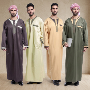 New DESIGN <b>Men</b> <b>Thobes</b>/Jubbas with Embroidery Cotton/Polyester Middle East Style Mega Impex Brand Pakistan Model MI_8360 - Product Image 3