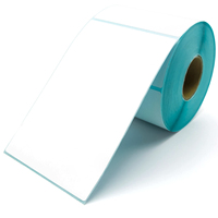Rollo de Etiquetas Térmicas 4x6, 500 Etiquetas, Adhesivo Ecológico, Papel Resistente al Aceite y a las Manchas, para Impresora de Códigos de Barras de Almacén