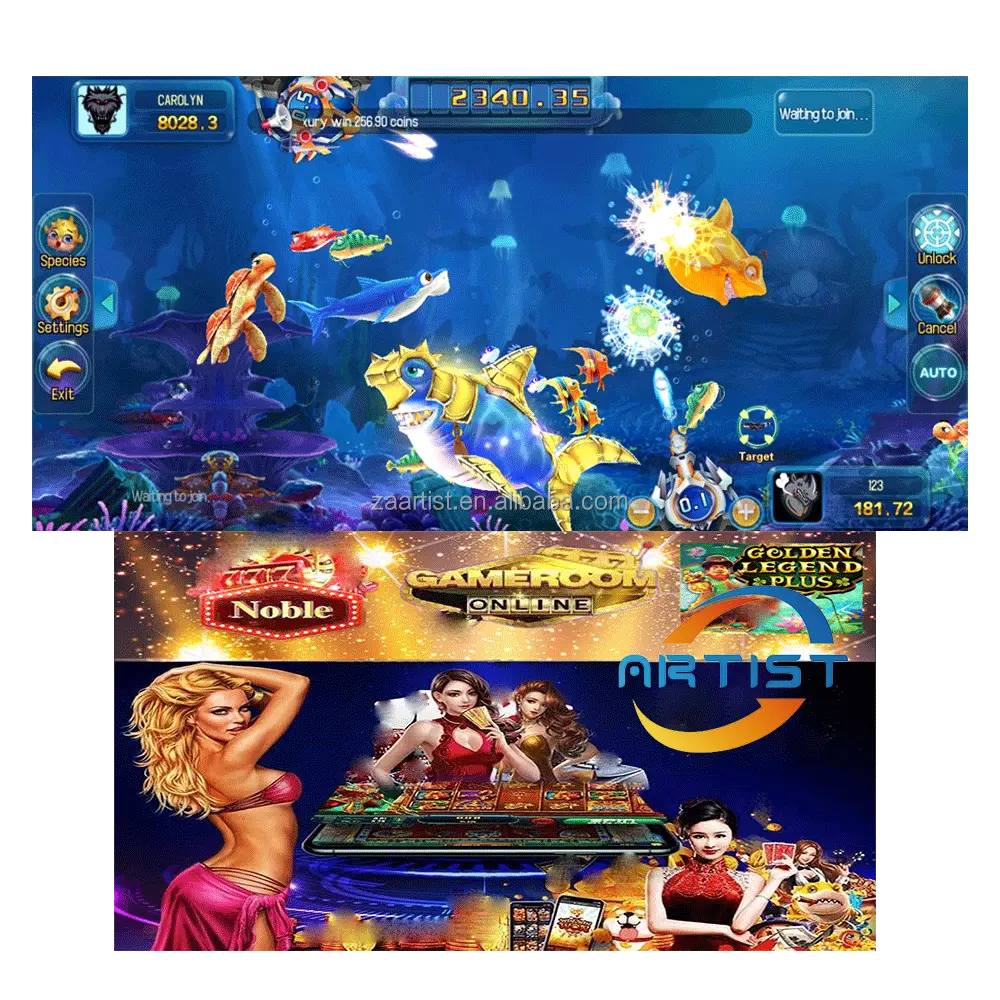 لعبة مهارات أسماك المحيط الملك 3 بالإضافة إلى أسطورة طائر الفينيق النبيلة لعبة مهارات الأسماك