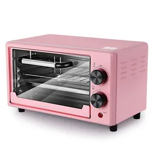 rosa urso mini forno Suppliers-Torneira elétrica de cozinha 12l pequena mini forno elétrico para casa