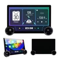 Radio Mobil Mirror Link 4+64G 10" Dual Knob 8-Core 4G LTE Layar Sentuh GPS Navigasi BT CarPlay Android Auto
