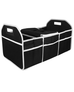 QSP058 Custom Logo Large Capacity Auto Multiuse Foldable Multi Function Trunk Organizer Box Car Trunk Storage Boot Organizer