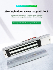 ANDUDU Maglock 12V 280kg Serrures électromagnétiques pour portes, étanches, contrôle d'accès, serrures magnétiques pour portes en bois, aluminium, alliage d'acier - Product Image 2