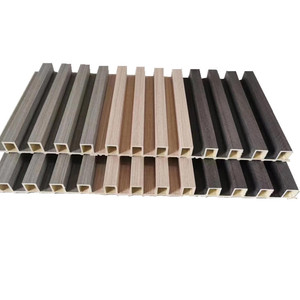 Neues Design Großhandel Hochdekorative Innen-<span class=keywords><strong>WPC</strong></span>-Lamellenpaneele Schimmelresistent Pflegeleicht Geriffelte <span class=keywords><strong>WPC</strong></span>-<span class=keywords><strong>Paneele</strong></span> für Innenräume - Product Image 2