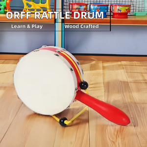 OEM Barato Orff 4 Pulgadas De Madera Handshake <span class=keywords><strong>Tambor</strong></span> Oscilante Sonajero <span class=keywords><strong>Tambor</strong></span> Teclado Piano <span class=keywords><strong>Tipo</strong></span> <span class=keywords><strong>Instrumento</strong></span> - Product Image 3