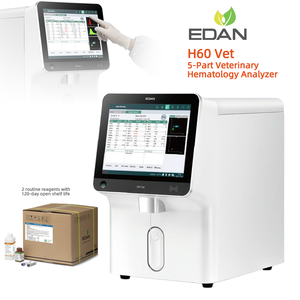Analyseur d'hématologie entièrement automatique EDAN H60 Vet Vet 5 Diff (5 parties) avec conception compacte - Product Image 4