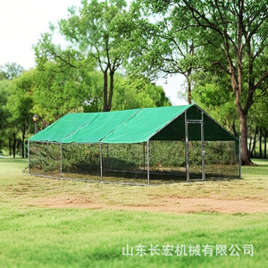 โรงเรือนเลี้ยงไก่โครงสร้างเหล็กชุบสังกะสีแบบเบา ดีไซน์เรียบง่ายสำหรับใช้งานกลางแจ้งในฟาร์ม - Product Image 1