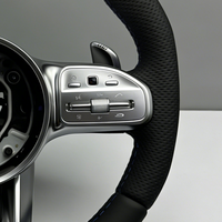Volant en cuir pour Mercedes Benz AMG W204 W205 W212 W213 W221 W222 W245 W177 C63 G63 a B C E G Class C218 C219 C257