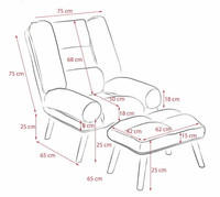 Chaises inclinables de sofa paresseux de fauteuil de tissu de vente chaude pour la chaise d'allaitement de salon
