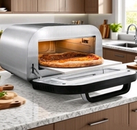 Oven Pizza Listrik Italia 1800W Kapasitas Besar Terlaris, Cocok untuk Penggunaan Rumah Tangga
