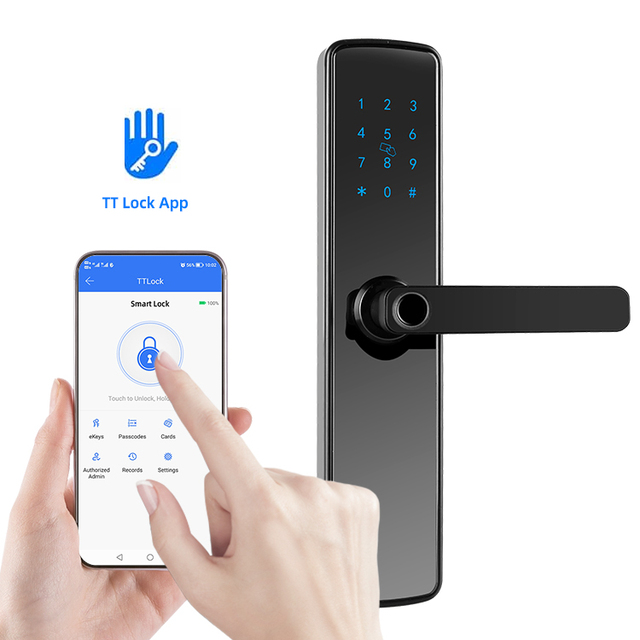 Tuya Wifi Smart Locks Fingerprint Intelligent Digital Door Lock Smart Home Ttlock Smart Lock