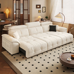 2025 कार्यात्मक इलेक्ट्रिक सोफा लिविंग रूम रिक्लियर बुद्धिमान आवाज रिट्रेटेबल एक्सटेंडेबल कंवर्टिबल एक सीट लेवरेंस - Product Image 4