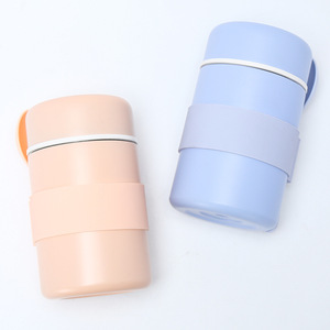 Bouilloire à Braise pour bébé, récipient alimentaire, flacon sous vide avec cuillère, <span class=keywords><strong>gobelet</strong></span> braisé en acier inoxydable isolé - Product Image 2