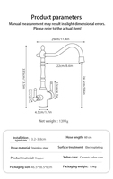 Robinet de cuisine 3-en-1 avec filtre à eau intégré - Mitigeur à double bec pour eau potable, finition céramique chromée, pivotant à 360°