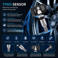 Capteur TPMS de pression des pneus de remplacement Autel MX universel couleur argent 433 MHz et 315 MHz pour voitures