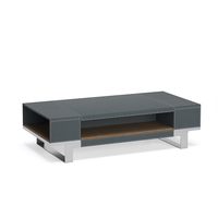 Étagère de rangement et tiroir Rectangulaire Design moderne Réception Mfc Board Nouveau Design Table à thé moderne